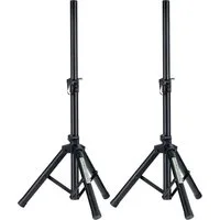 Pronomic Lautsprecherständer Paar Boxenstative - Niedriger Monitor-Ständer aus Stahl, (bis 0 Zoll, Höhenverstellbar, 2-tlg., Belastbarkeit bis 50 kg, Ideal für Linienstrahler, Akustik-Verstärker)