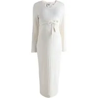 Next Umstandskleid Geripptes Kleid mit Bindedetail, Umstandsmode (1-tlg)