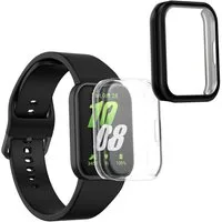 kwmobile Smartwatch-Hülle 2x Silikon Hülle für Samsung Galaxy Fit 3, Schutzhülle Fullbody Display Cover Set aus Silikon