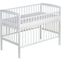 Schardt Beistellbett Schardt Beistellbett Micky Plus weiß 60x120 cm, weiß, stufenlos höhenverstellbar, 3 Schlupfstäbe