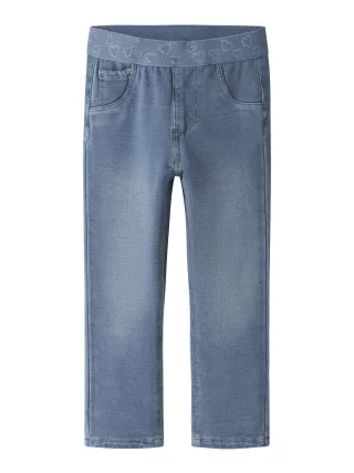 NAME IT - NMFSALLI SLIM SWE JEANS 1190-BO NOOS Medium Blue Denim - Gr. - 80
