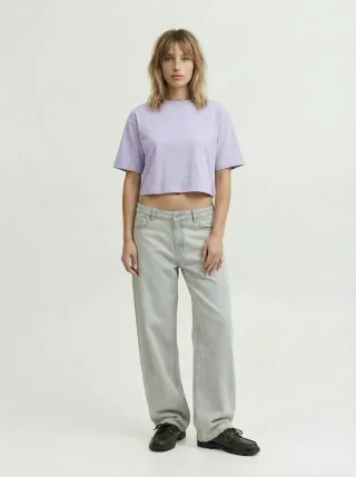 JJXX - JXANDREA LOOSE SS CROPPED TEE JRS NOOS Purple Rose - Gr. - M