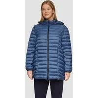 s.Oliver Winterjacke Outdoor-Jacke Steppjacke mit Logo-Kapuze