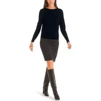 Marc Cain Rundhalspullover "Collection Essential" Premium Damenmode Pullover "Rethink Together"