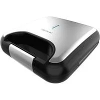 Rock'nToast Classic+ Sandwichmaker edelstahl/schwarz, 800 Watt, für 2 Personen