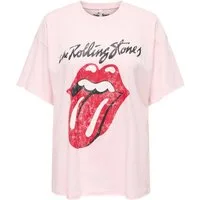 ONLY T-Shirt ONLROLLING STONES (1-tlg) Plain/ohne Details