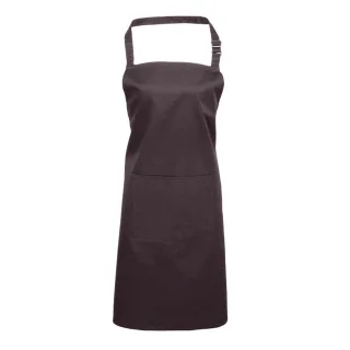 Premier Unisex Erwachsene Farben Tasche Vollschürze (Holzkohle)