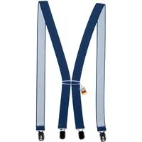 ZUKUNFTSENKEL Hosenträger Schmaler Hosenträger - Sicherer Halt Damen & Herren 2,5cm X-Form (Für Damen und Herren) 4 Starke Clips, Deutsche Herstellung, Elastisch
