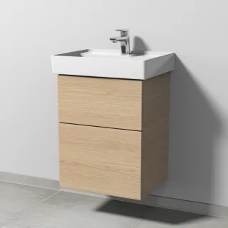 Sanipa 3way Waschtischunterbau zu Villeroy & Boch Collaro Waschtisch mit 2 Auszügen, Eiche-Nordic SM83248
