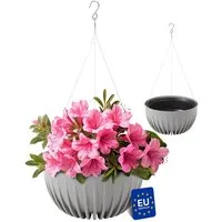 KONZEPT Blumenampel hängend Blumentopf 30cm Durchmesser, Hängetopf für Pflanzen, aus Kunststoff