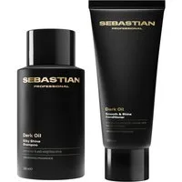 Sebastian Professional Haarpflege-Set Dark Oil Set Shampoo 280 ml + Conditioner 200 ml, 2-tlg.