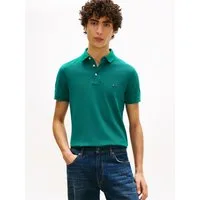 Tommy Hilfiger Poloshirt 1985 SLIM POLO Markenstickerei, aus Baumwoll-Piqué
