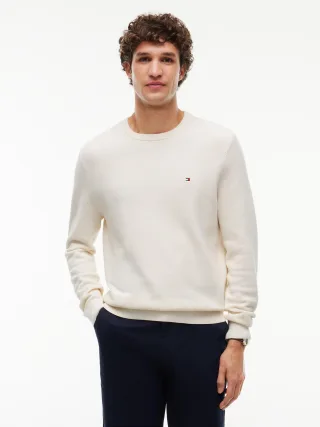 ESSENTIAL STRUCTURE CREW NECK Ivory Petal - Gr. - S