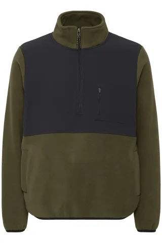 Blend - BHMARIO Sweatshirt halfzipp forest night - Gr. - XL