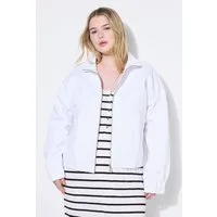 Studio Untold Kurzjacke Blouson oversized Jeans Elastiksaum