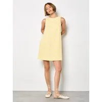 Apricot Minikleid Mini-Etuikleid mit Blumenstickerei