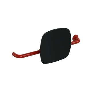 Hewi 801 Rückenstütze 801.51.9263R33 Wandabstand 150mm, Ausführung rechts, Lehne tiefschwarz, rubinrot