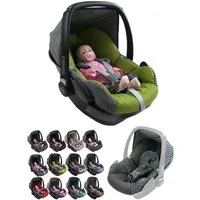 BambiniWelt by Rafael K. Babyschale Ersatzbezug kompatibel mit Maxi Cosi Pebble Babyschale 5-tlg, ab: 0+, bis: 14 Monate