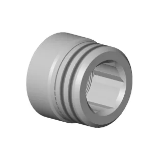 Dornbracht Anschluss Adapter für Wandanschlussbogen Ersatzteile 09240314120 D. 22 x 17 mm Weiß matt 09240314120-10
