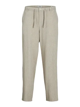 JACK&JONES - JPSTKARL MYKONOS LINEN BLEND CHINO crockery - Gr. - XL
