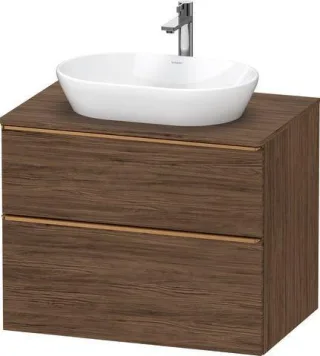 Duravit D-Neo Konsolenwaschtischunterbau wandhängend Nussbaum dunkel Matt 800x550x664 mm - DE4967004 DE4967004210000