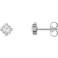 THOMAS SABO Paar Ohrstecker Vintage mit Stein, mit Zirkonia (synth), Saphir (synth)