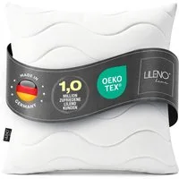 LILENO HOME Kopfkissen - gestepptes Kissen in verschiedenen Größen - Made in Germany, Füllung: 100% Polyester, Rückenschläfer, Seitenschläfer, Bauchschläfer, Spar-Set, 1er Set, Dekokissen 50x50 cm, allergikergeeignet, Bettkissen oder Kopfkissen