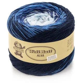 Woll Butt Alva Garn-Set, blau color