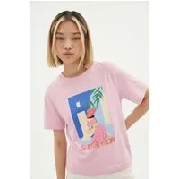 Vero Moda Kurzarmshirt VMSALLI METTE SS TOP BOX JRS Baumwolle, regular fit