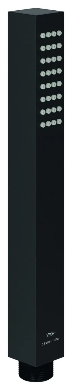 GROHE Handbrause Rainshower Aqua Cube, Stick 26885 1 Strahl 9,5l phantom black, 26885KF0 26885KF0