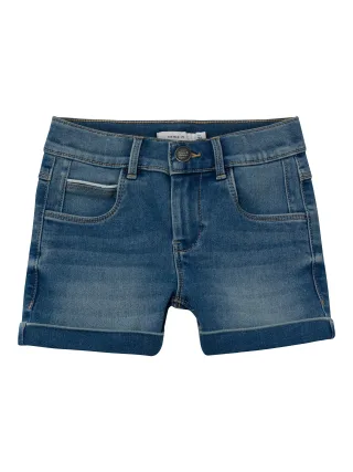 NAME IT - NKFSALLI SLIM DNM SHORTS 6470-TX NOOS Medium Blue Denim - Gr. - 92