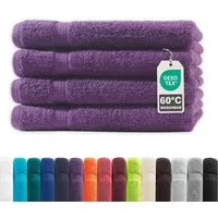 Devior Handtuch Set Frottierserie Elegance in vielen Farben, hochwertig mit 500 g/m², Handtücher - 100% Baumwolle (4-St), 50x100 cm, saugstark, schnelltrocknend, pflegeleicht & geruchsneutral