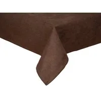 beties Tischdecke FarbTon (1-tlg, 1 Stück Tischdecke), Chenille-Haptik Raumausstatter Qualität ca. 100x100 cm kaffee-braun