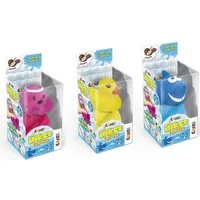 CRAZE Badespielzeug INKEE Funnyz Badekugel und Gummi-Wassertier Badebombe (3-tlg), 3 x Badewannenspielzeug / Wassertier und 3 Badekugeln