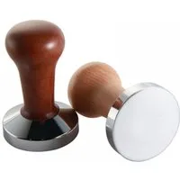 FELIXLEO Tamper Espresso-Tamper 51 mm Stempel aus Edelstahl mit Holzgriff