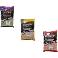 DOVIT FISHING Kunstköder 3er Spar-Set Grundfutter 3kg - ver. Aromen Feeder Karpfenfutter Set 2, (Spar-Set), Für Karpfen, Brassen, Schleien, Rotaugen, Karausche, Graskarpfen