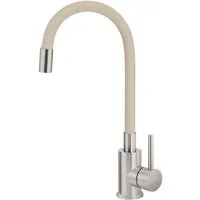 Deante Küchenarmatur LUNO Küchenarmatur mit flexiblen Hahn Beige (Komplett-Set)