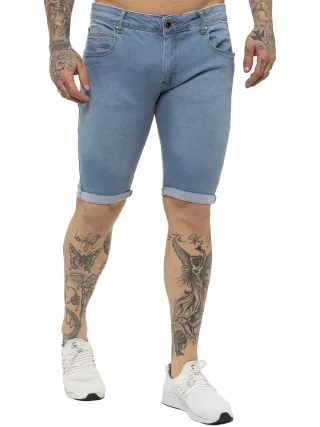 Kruze By Enzo | Herren Skinny Fit Denim Shorts