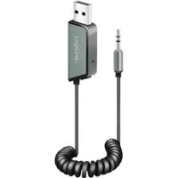 LogiLink Bluetooth 5.3 Audio-Empfänger für Fahrzeuge, 1x USB-A, 1x BT0065 Bluetooth-Adapter