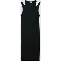 s.Oliver Maxikleid Kleid Slim-Fit-Kleid aus Rippware mit Cut-outs