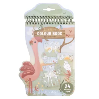 Little Dutch Malbuch Flamingo Safari Friends