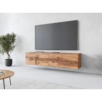 Home affaire Lowboard LOWBOARD D, wahlweise mit oder ohne Beleuchtung, modernes TV-Board ohne Griffe, mit viel Stauraum,stehend und hängend