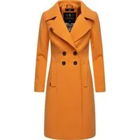 Navahoo Wintermantel Wooly edler Damen Trenchcoat in Wollmantel-Optik
