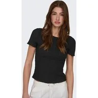 ONLY Kurzarmshirt ONLILSE S/S TOP STRUCTURE JRS NOOS Kunstfaser, regular fit