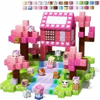 Luckice magnetische Bausteine, Lern- & Steckspiel, Kreativspielzeug für Kinder Magnetspielbausteine, (Set, 160 St., 100 Stück Magnetische Bausteine, Einhorn-Thema, für Kinder ab 3 Jahren), STEM sensorisches Spielzeug ab 3-8 Jahren Prinzessin Geschenk