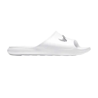 Nike - "Victori One" Swoosh Badesandale für Herren (Weiß/Schwarz)