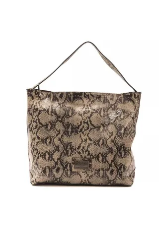 Pompei Donatella Braune Leder Frauen Schultertasche