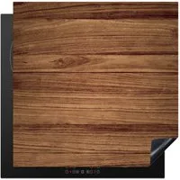 MuchoWow Herd-Abdeckplatte Holzoptik/print - Braun, Vinyl, (1 tlg), Cerankochfeld Abdeckung, Herd Abdeckplatten Vinyl, 58x59 cm