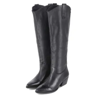 LAZAMANI Westernstiefel ADALINE - Gr. 37 - Schwarz - Glattleder