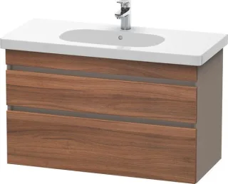 Duravit DuraStyle Waschtischunterbau wandhängend Nussbaum & Basalt Matt 1000x453x610 mm - DS64850794 DS648507943